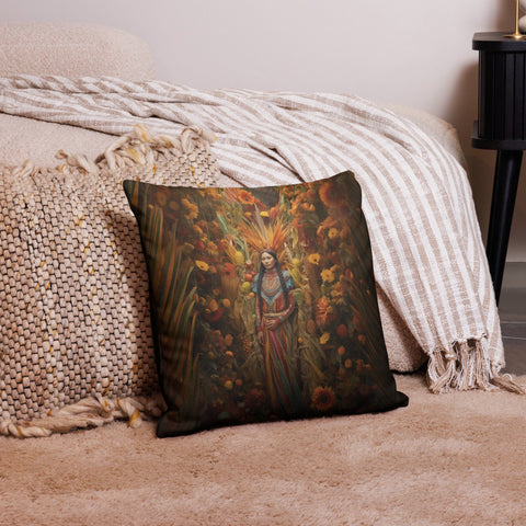 About my Brain Institute Cushion Covers 18″×18″ Corn Mother Goddess Cushion Covers