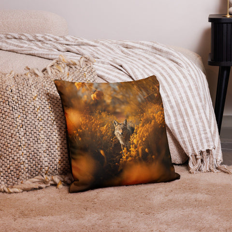 About my Brain Institute Cushion Covers 18″×18″ Coyote Spirit Animal Cushion Covers