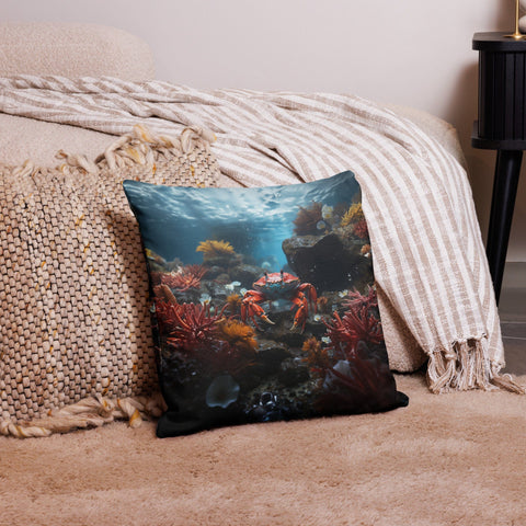 About my Brain Institute Cushion Covers 18″×18″ Crab Spirit Animal Cushion Covers