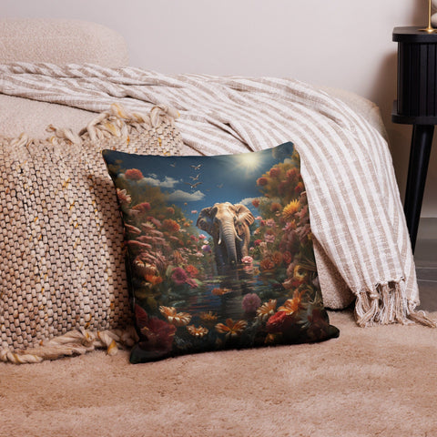 About my Brain Institute Cushion Covers 18″×18″ Elephant Spirit Animal Cushion Covers