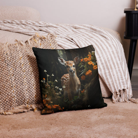 About my Brain Institute Cushion Covers 18″×18″ Fawn Spirit Animal Cushion Covers