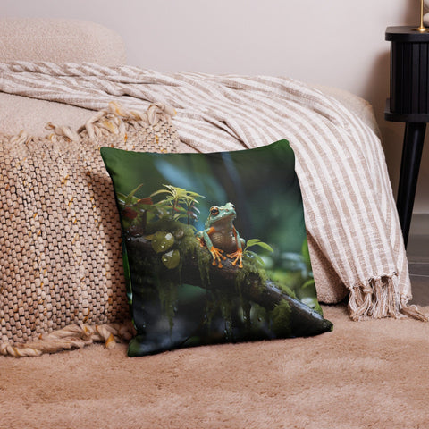 About my Brain Institute Cushion Covers 18″×18″ Frog Spirit Animal Cushion Covers