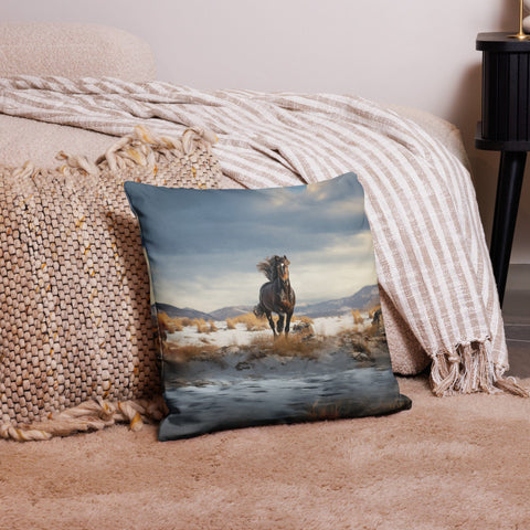 About my Brain Institute Cushion Covers 18″×18″ Horse Spirit Animal Cushion Covers