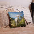 About my Brain Institute Cushion Covers 18″×18″ Lamb Spirit Animal Cushion Covers