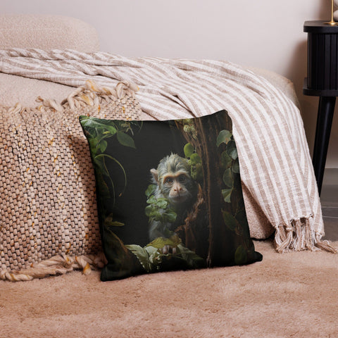 About my Brain Institute Cushion Covers 18″×18″ Monkey Spirit Animal Cushion Covers