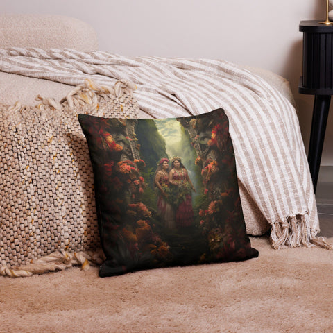 About my Brain Institute Cushion Covers 18″×18″ Taema & Tilafaiga Goddesses Cushion Covers