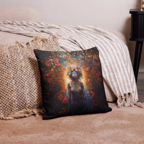 About my Brain Institute Cushion Covers 18″×18″ Yhi Goddess Cushion Covers