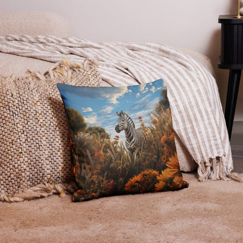About my Brain Institute Cushion Covers 18″×18″ Zebra Spirit Animal Cushion Covers