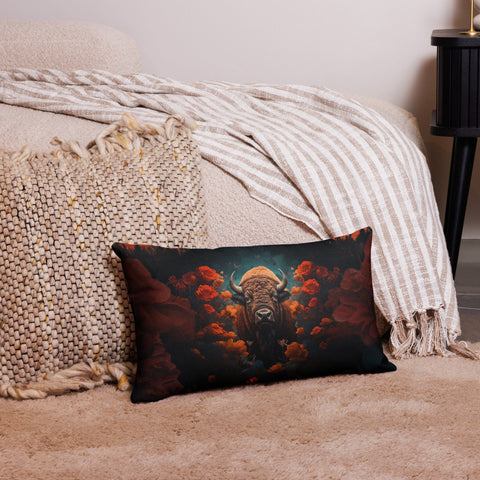 About my Brain Institute Cushion Covers 20″×12″ Buffalo Spirit Animal Cushion Covers