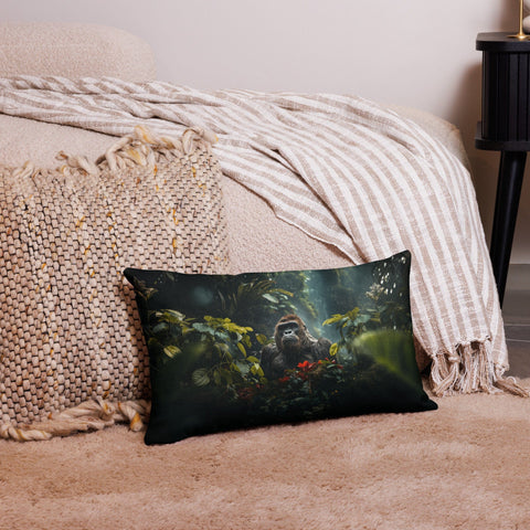 About my Brain Institute Cushion Covers 20″×12″ Gorilla Spirit Animal Cushion Covers