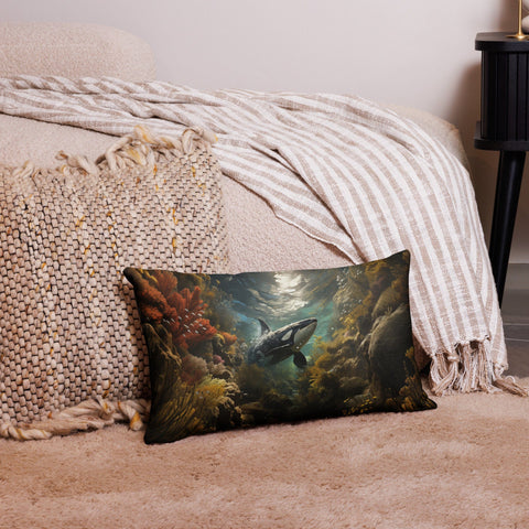 About my Brain Institute Cushion Covers 20″×12″ Orca Whale Spirit Animal Cushion Covers