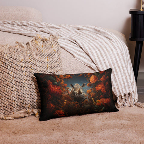 About my Brain Institute Cushion Covers 20″×12″ Rhinoceros Spirit Animal Cushion Covers