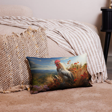 About my Brain Institute Cushion Covers 20″×12″ Rooster Spirit Animal Cushion Covers