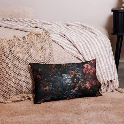 About my Brain Institute Cushion Covers 20″×12″ Snow Leopard Spirit Animal Cushion Covers