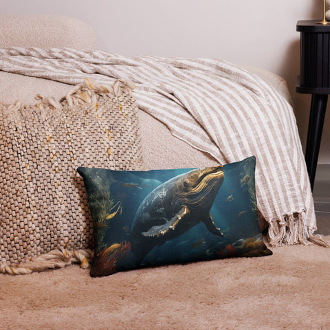 About my Brain Institute Cushion Covers 20″×12″ Whale Spirit Animal Cushion Covers