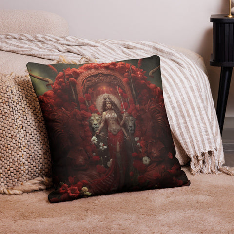 About my Brain Institute Cushion Covers 22″×22″ Durga Goddess Cushion Covers