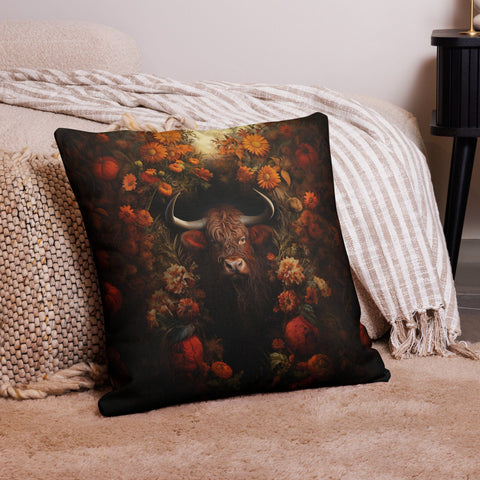 About my Brain Institute Cushion Covers 22″×22″ Ox Spirit Animal Cushion Covers
