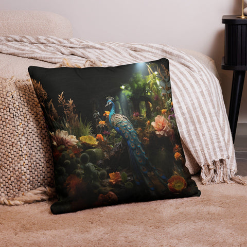About my Brain Institute Cushion Covers 22″×22″ Peacock Spirit Animal Cushion Covers