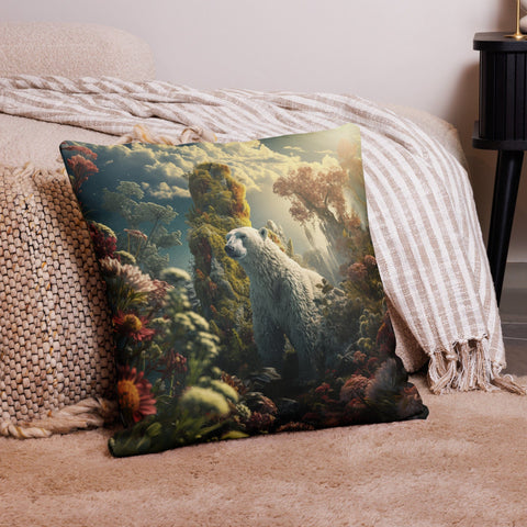 About my Brain Institute Cushion Covers 22″×22″ Polar Bear Spirit Animal Cushion Covers