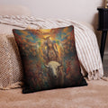 About my Brain Institute Cushion Covers 22″×22″ White Buffalo Calf Woman Goddess Cushion Covers