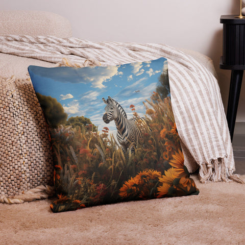 About my Brain Institute Cushion Covers 22″×22″ Zebra Spirit Animal Cushion Covers