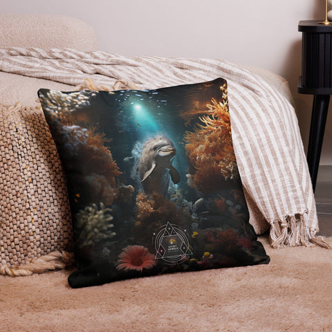 About my Brain Institute Cushion Covers Dolphin Spirit Animal Cushion Covers