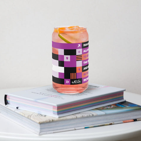 About my Brain Institute Drinking Glass Heart 2 Heart Imagination Glass