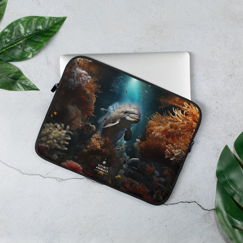 About my Brain Institute Laptop Sleeves 13″ Dolphin Spirit Animal Laptop Sleeve