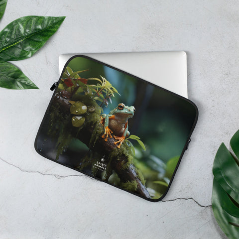 About my Brain Institute Laptop Sleeves 13″ Frog Spirit Animal Laptop Sleeve