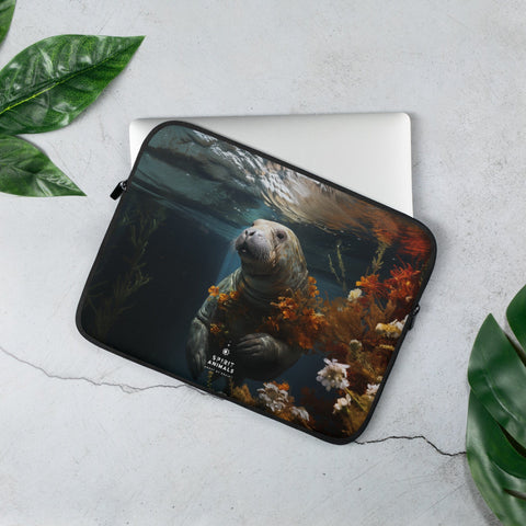 About my Brain Institute Laptop Sleeves 13″ Manatee Spirit Animal Laptop Sleeve