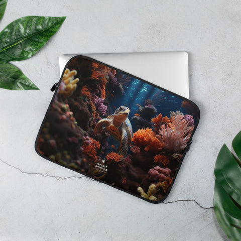 About my Brain Institute Laptop Sleeves 13″ Sea Turtle Spirit Animal Laptop Sleeve