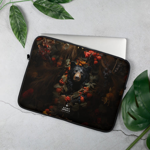 About my Brain Institute Laptop Sleeves 15″ Black Bear Spirit Animal Laptop Sleeve