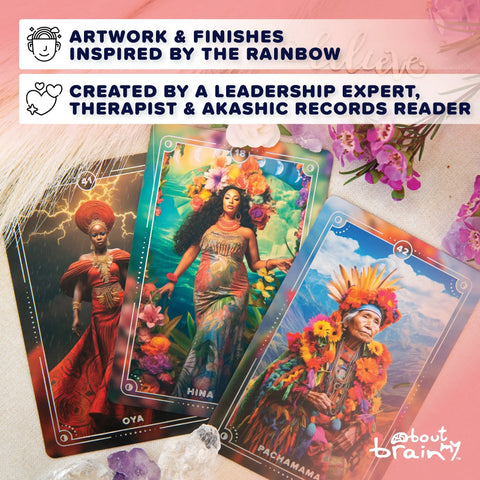About my Brain Institute Oracle Cards Goddesses Of The World Oracle Cards & Guidebook