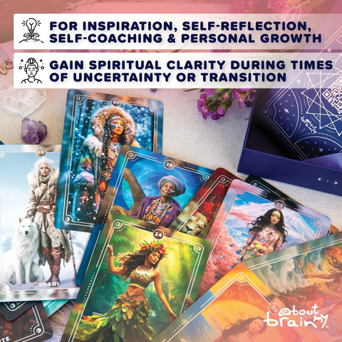 About my Brain Institute Oracle Cards Goddesses Of The World Oracle Cards & Guidebook