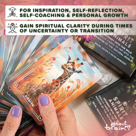 About my Brain Institute Oracle Cards Spirit Animals Oracle Cards & Guidebook