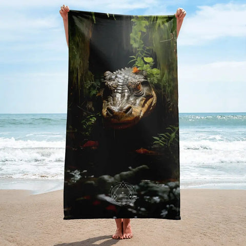 About my Brain Institute Towels Alligator Spirit Animal Lightweight Beach Towel