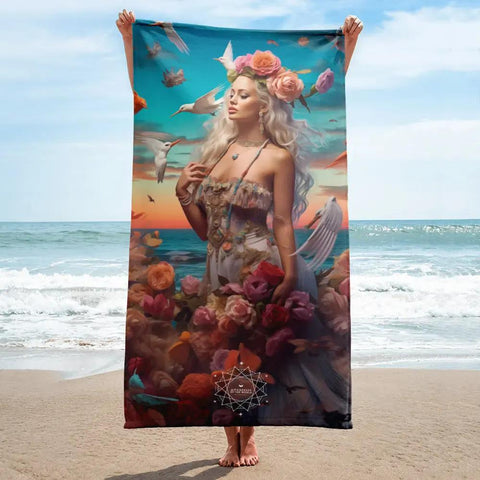 About my Brain Institute Towels Aphrodite Goddess Lightweight Beach Towel