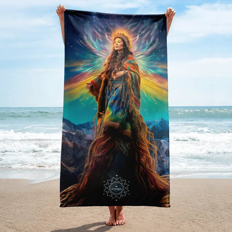 About my Brain Institute Towels Arnarquagssaq Goddess Lightweight Beach Towel