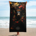 About my Brain Institute Towels Black Bear Spirit Animal Lightweight Beach Towel