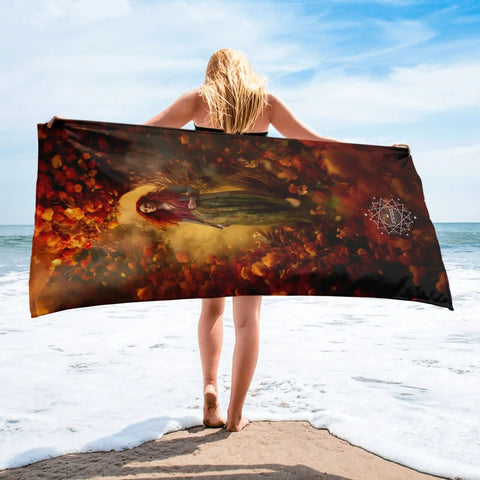 About my Brain Institute Towels Brigid Goddess Lightweight Beach Towel