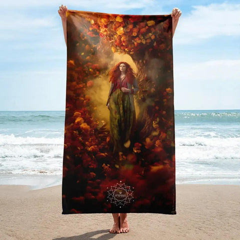 About my Brain Institute Towels Brigid Goddess Lightweight Beach Towel