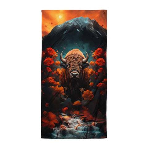 About my Brain Institute Towels Buffalo Spirit Animal Lightweight Beach Towel