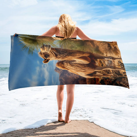 About my Brain Institute Towels Camel Spirit Animal Lightweight Beach Towel
