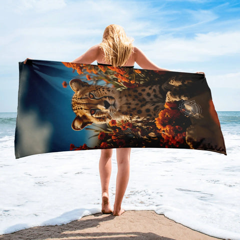 About my Brain Institute Towels Cheetah Spirit Animal Lightweight Beach Towel
