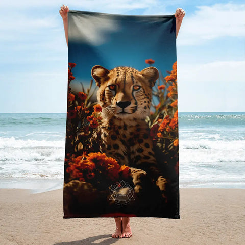 About my Brain Institute Towels Cheetah Spirit Animal Lightweight Beach Towel