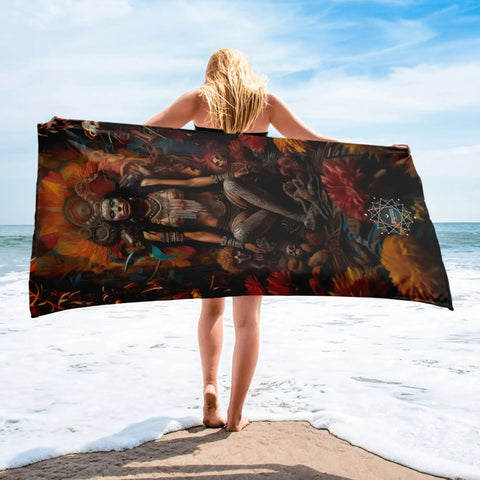 About my Brain Institute Towels Coatlicue Goddess Lightweight Beach Towel