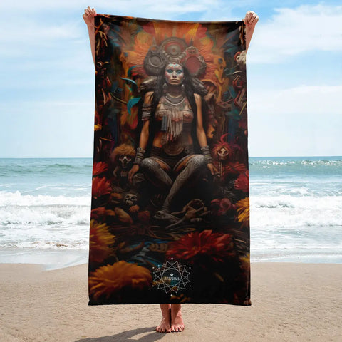 About my Brain Institute Towels Coatlicue Goddess Lightweight Beach Towel