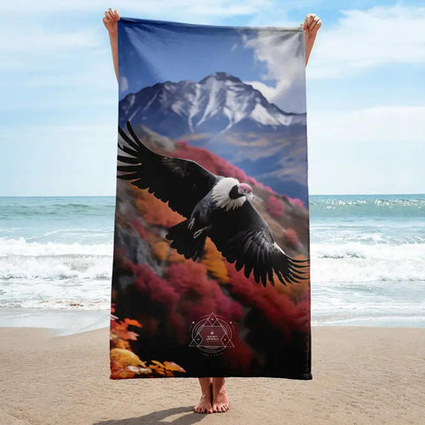 About my Brain Institute Towels Condor Spirit Animal Lightweight Beach Towel