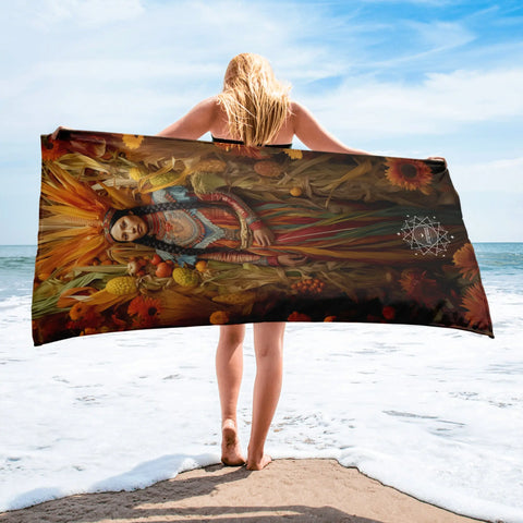 About my Brain Institute Towels Corn Mother Goddess Lightweight Beach Towel