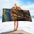 About my Brain Institute Towels Dog Spirit Animal Lightweight Beach Towel